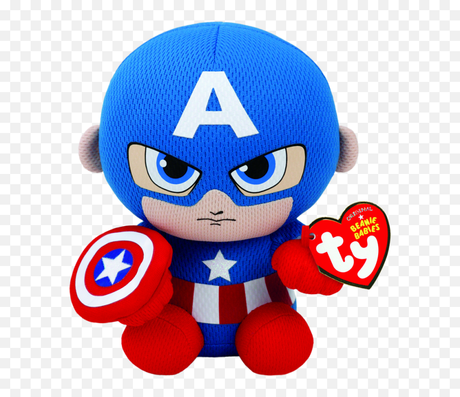 Marvel Captain America Beanie Babies - Captain America Beanie Baby Png,Captain America Comic Png