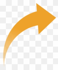 Library Of Clip Art Curved Arrow Png - Orange
