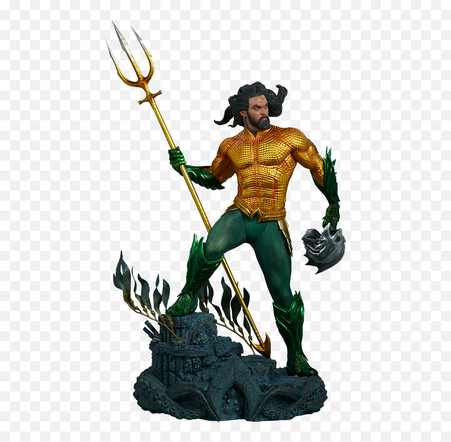 Dc Comics Aquaman Premium Formattm Figure By Sideshow - Aquaman Figure Png,Jason Momoa Png