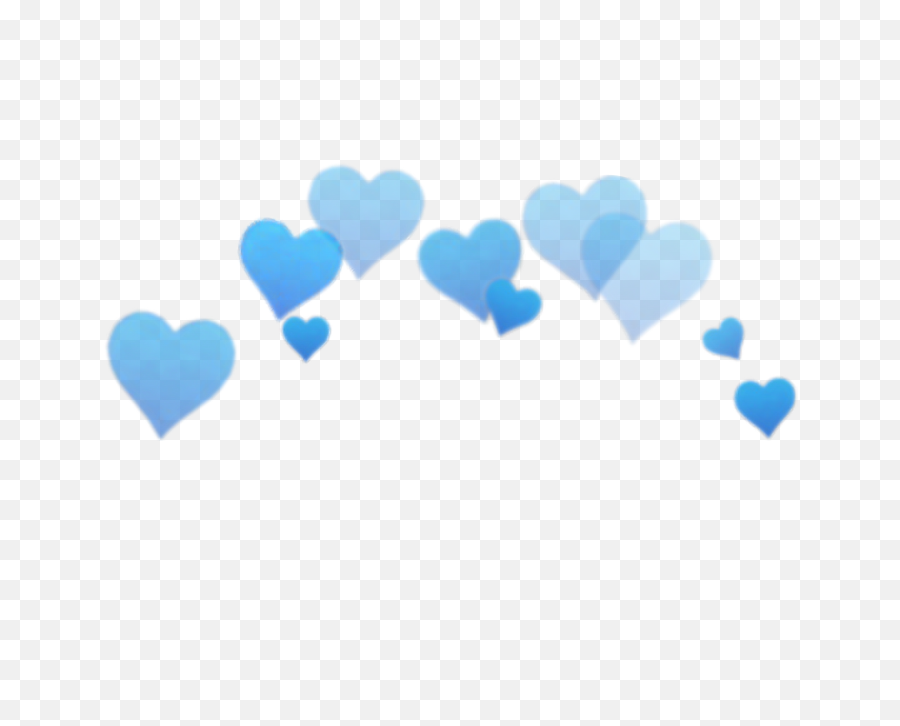 Clipart Transparent Library Png Files - Blue Heart Crown Transparent,Snapchat Flower Crown Png
