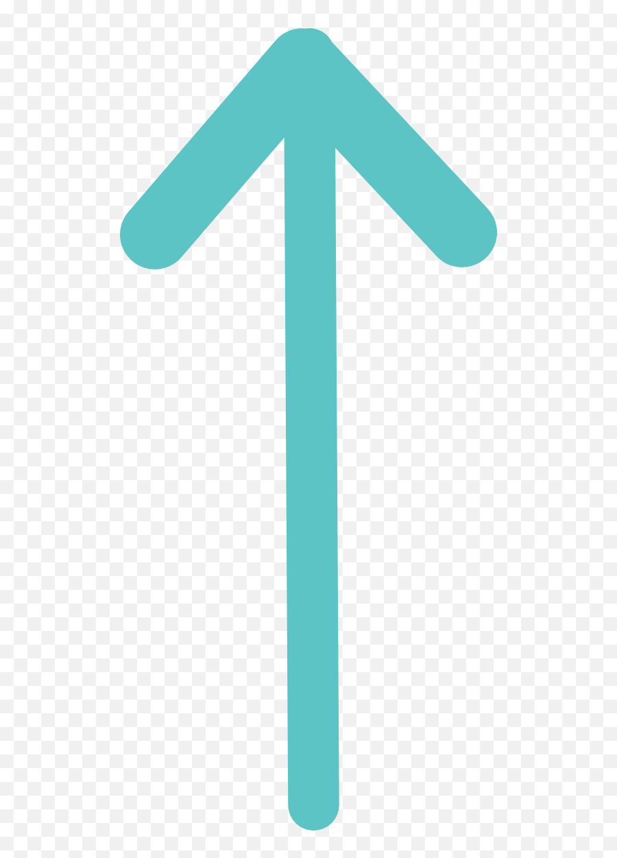 Upward Straight Arrow Graphic - Vertical Png,Straight Arrow Png