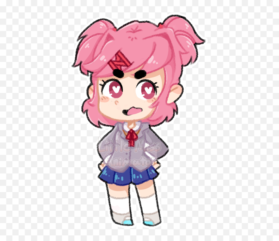 Random Natsuki Chibi - Cartoon Clipart Full Size Clipart Png,Natsuki Transparent