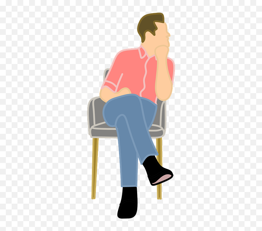 Man Thinking Set - Free Image On Pixabay 875234 Png Man Sitting On Chair Cartoon,Man Thinking Png