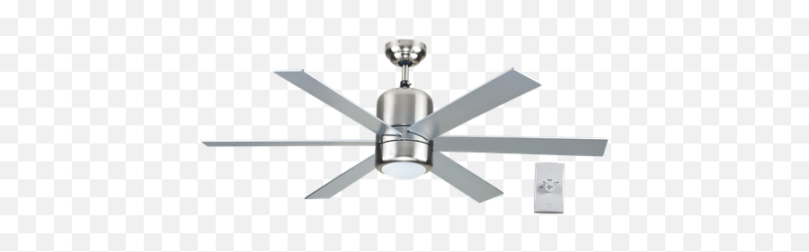 Bright Star Lighting - 122cm 6 Blade Ceiling Fan And Light Satin Ceiling Fan Png,Ceiling Fan Png
