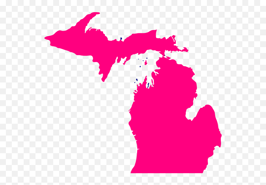 State Of Michigan Transparent Clipart - State Of Michigan Blue Png,Michigan Outline Transparent