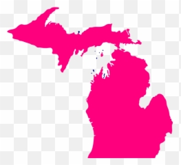 State Of Michigan Transparent Clipart - State Of Michigan Blue Png,Michigan Outline Transparent
