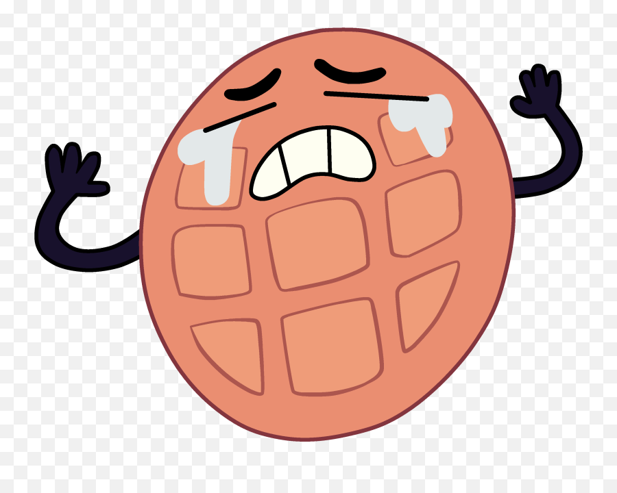 Waffle Png - Crying Breakfast Friends Waffle Transparent,Waffles Png