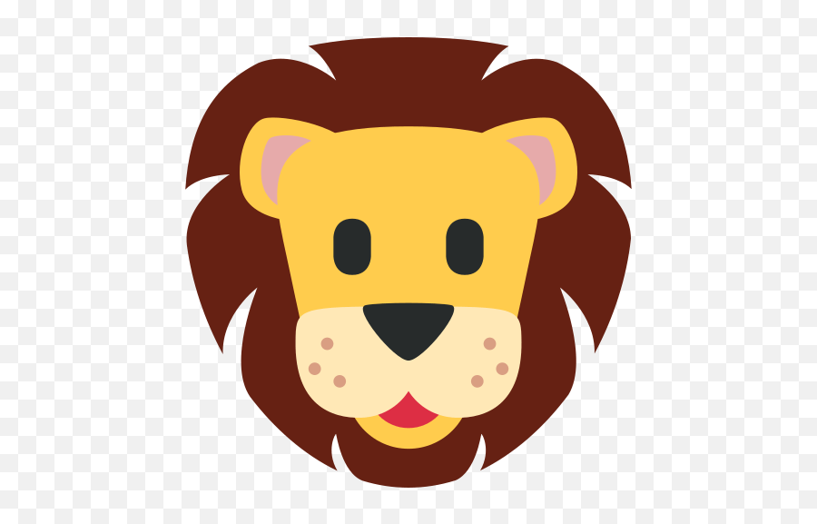 Lion Face Emoji Meaning With Pictures From A To Z - Hoe Park Png,Lion Head Transparent