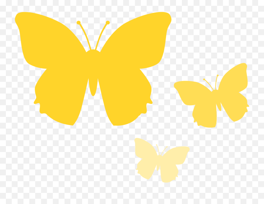 Yellow Butterfly Logo - Transparent Background Yellow Butterfly Cartoon Png,Butterfly Logos