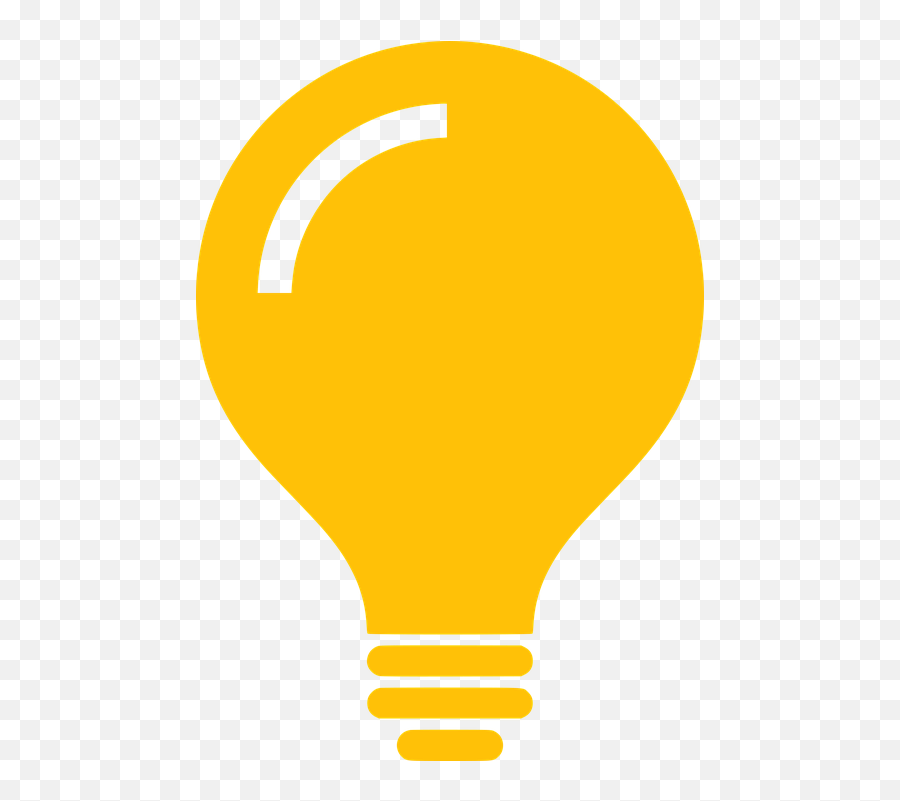 Light Bulb Yellow - Free Vector Graphic On Pixabay Incandescent Light Bulb Png,Light Buld Icon