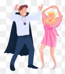 Best Premium Friends Wearing Funny Costume And Having Fun Png Social Media Icon Costumes