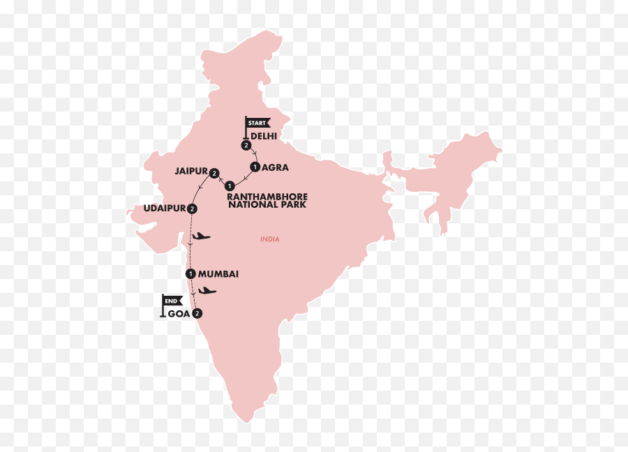 Tour Eternal India Until April 2022twin Share Room - Transparent Background India Map Png,Bus Agra Icon