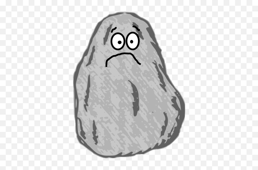 Mr Unhappy Rock Png Svg Clip Art For Web - Download Clip Cute Rock Clipart,Unhappy Icon