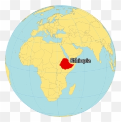 Ethiopia Map - GIS Geography Vertical png