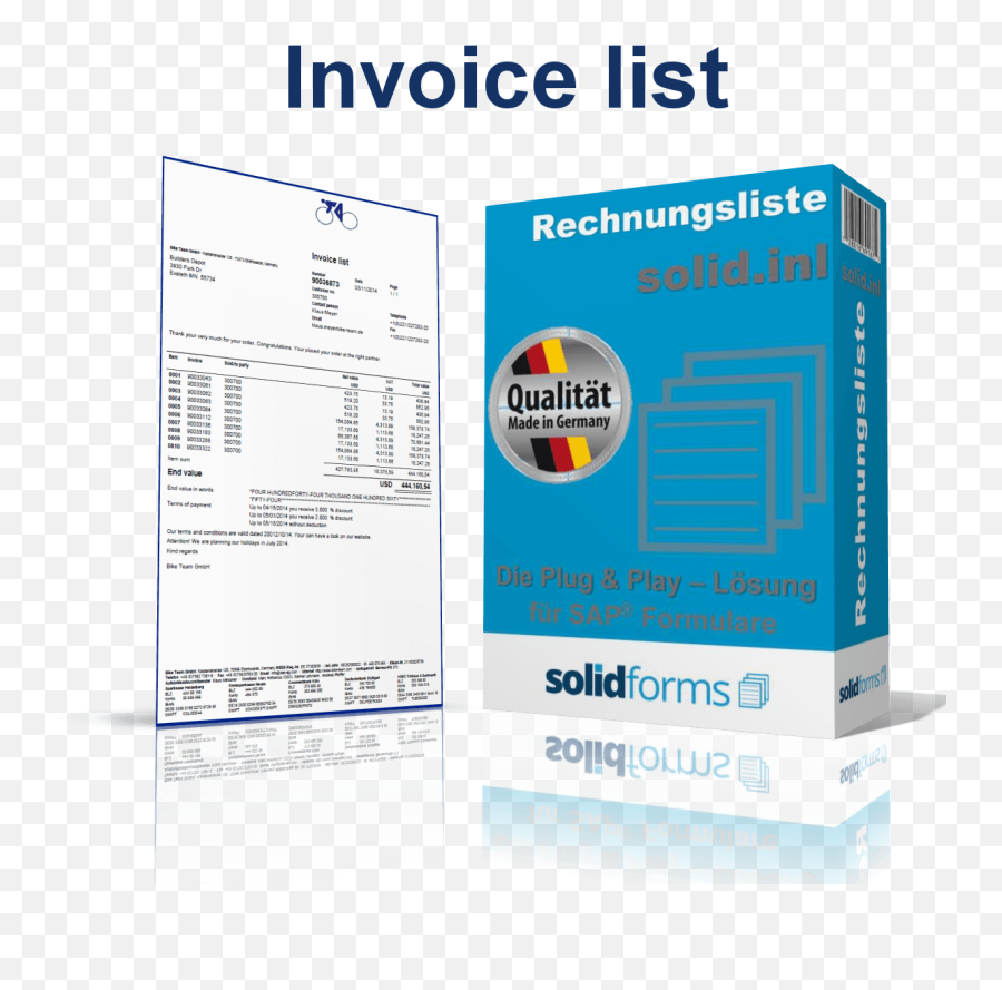 Sap Form Invoice List Based - Invoice Adobe Form Png,Lieferschein Icon