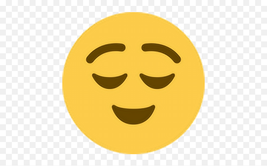 Smile Emoji Emoticon Face Expression - Relieved Emoji Twitter Png,Smile Emoji Transparent