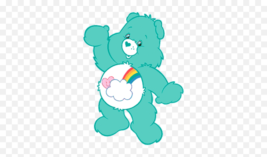 Ajhpink Care Bear With Heart And Rainbowhrdsindiaorg - Care Bear Clip Art Png,Carebear Icon