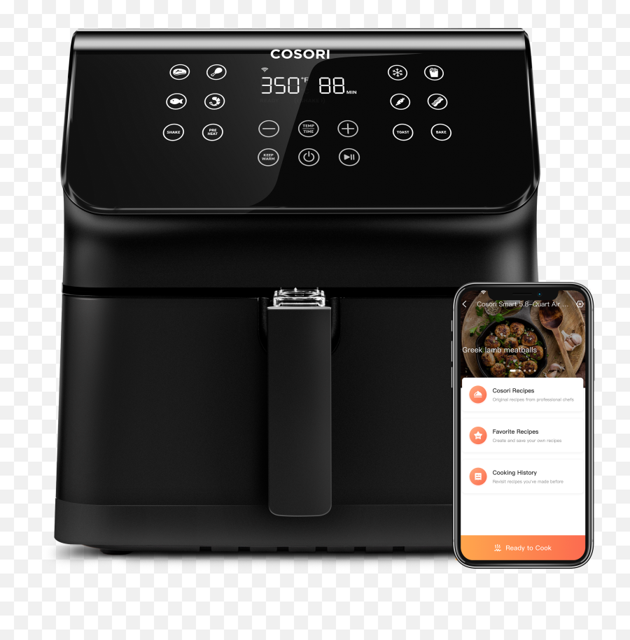 Pro 58 - Quart Smart Air Fryer Cosori Pro Ii Air Fryer Png,Vegas Pro 13 Icon