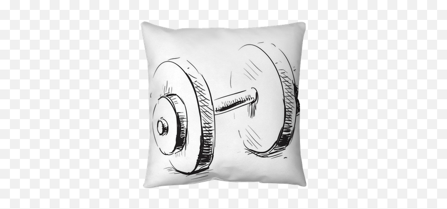 Pillow Cover Gum Weight Dumbbell Cartoon Icon - Pixersus Weight Png,Pillow Icon