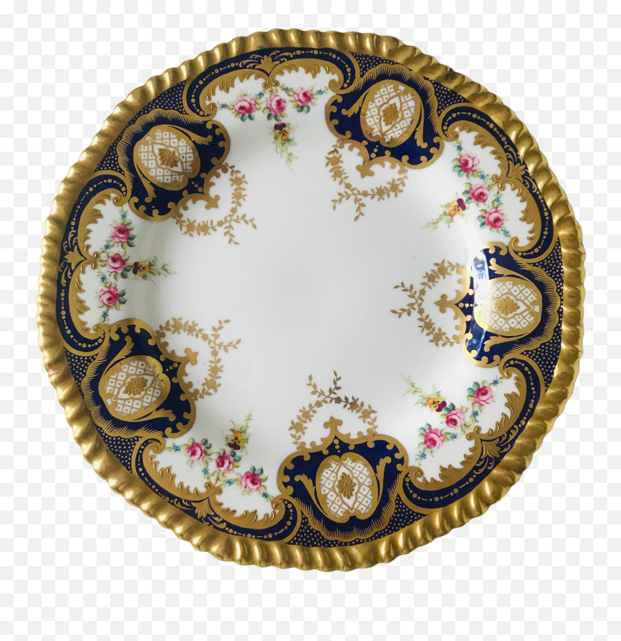 Wedgwood China Plate With Ornate Gold - Circle Png,Gold Trim Png