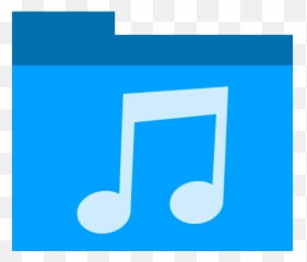 Music Icon Phlat Blue Folders Iconset Shaunkleyn Png