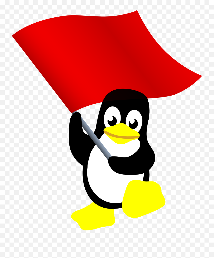 Communist Penguin Tux - Red Flag Linux Logo Png,Communist Hat Png