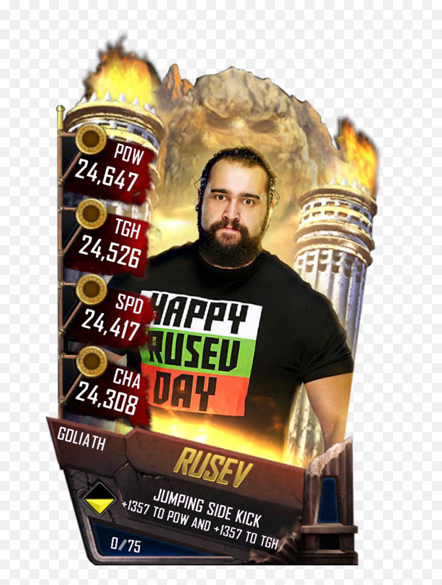 Wwe Supercard Goliath - Aleister Black Wwe Supercard Png,Rusev Png