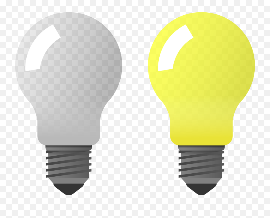 Lights Clipart Lighted Bulb Transparent - Lamp On Off Png,Light Bulb Transparent Png