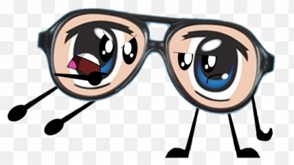Download Anime Glasses Pose Png Image - Cartoon