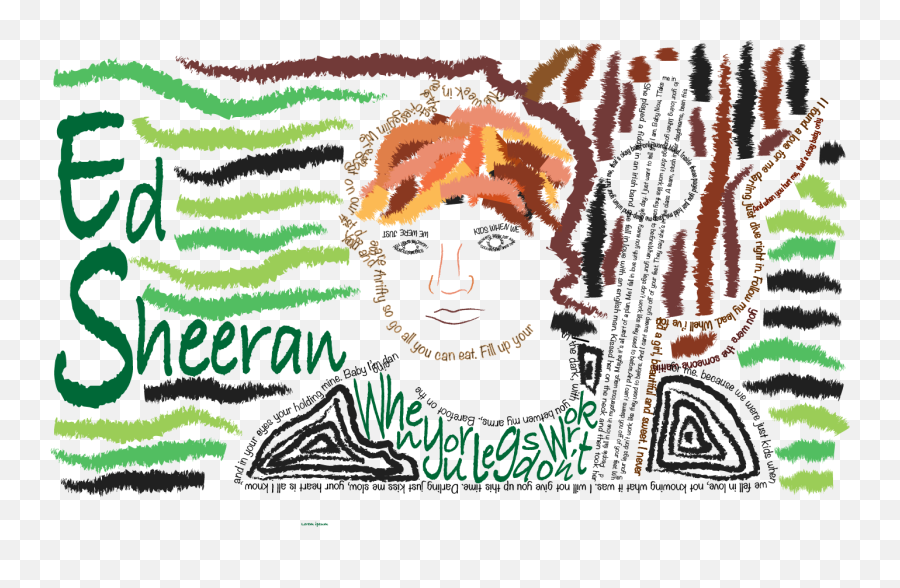 Calligram - Ed Sheeran Illustration Png,Ed Sheeran Png