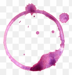 10 Wine Stain Spill Transparent - Ring Red png