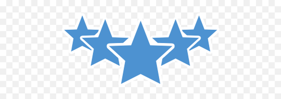 Good Uber Rating - Transparent Background Blue Star Png Blue 5 Stars With Transparent Background,Uber Png