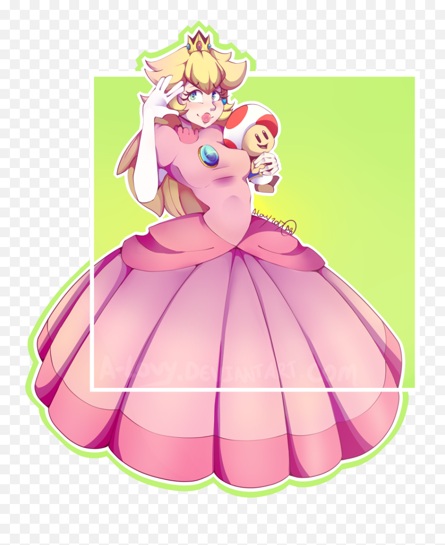 Badge 03 - Princess Peach By Alovy Fur Affinity Dot Net Cartoon Png,Princess Peach Transparent