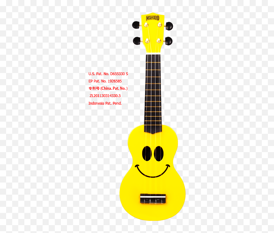 Model - Usmile Yw Yellow Smiley Face Ukulele Full Size Mahalo Ukelele Png,Ukulele Png