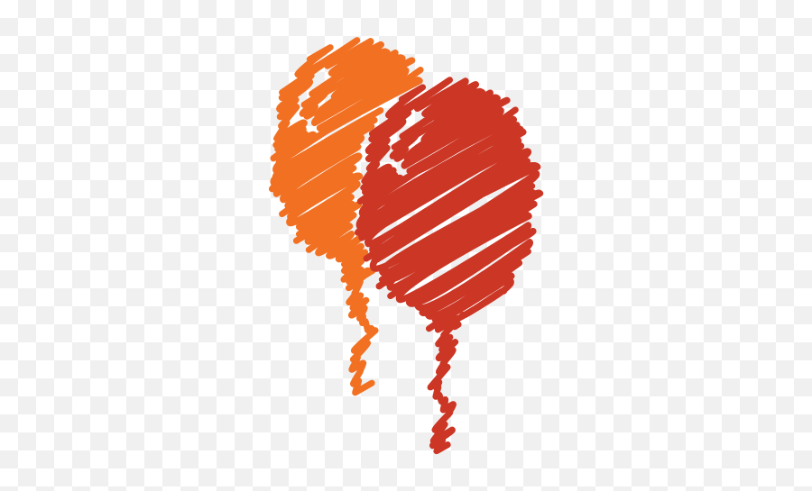 Birthday Orange Party Red Scribble Icon Png Scribbles