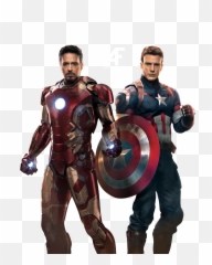 Avengers Ironman Captain America - Png Transparent