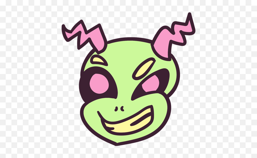 Alienu0027s Head Evil Grin Stroke - Transparent Png U0026 Svg Vector Clip Art,Alien Head Png