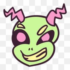 Alienu0027s Head Evil Grin Stroke - Transparent Png U0026 Svg Vector Clip Art,Alien Head Png