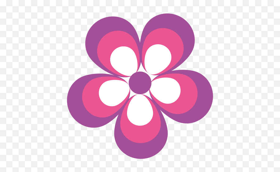 Pink Purple Flower Icon - Symbol For Flower Png,Pink Subscribe Png