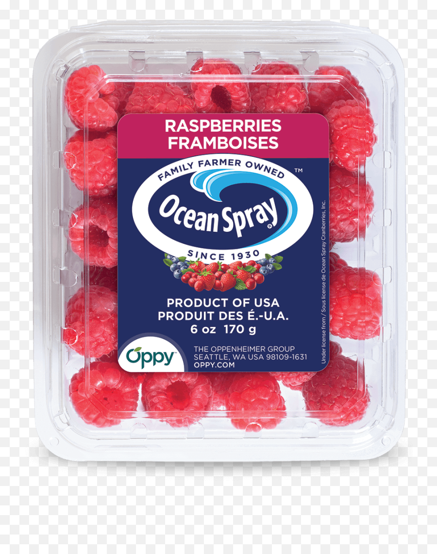 Fresh Raspberries Ocean Spray - Raspberry Png,Raspberries Png