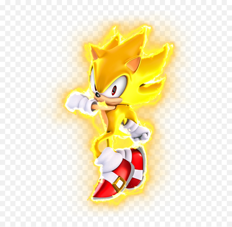 Super Sonic Render Aura - Transparent Super Sonic Render Png,Super Sonic Png