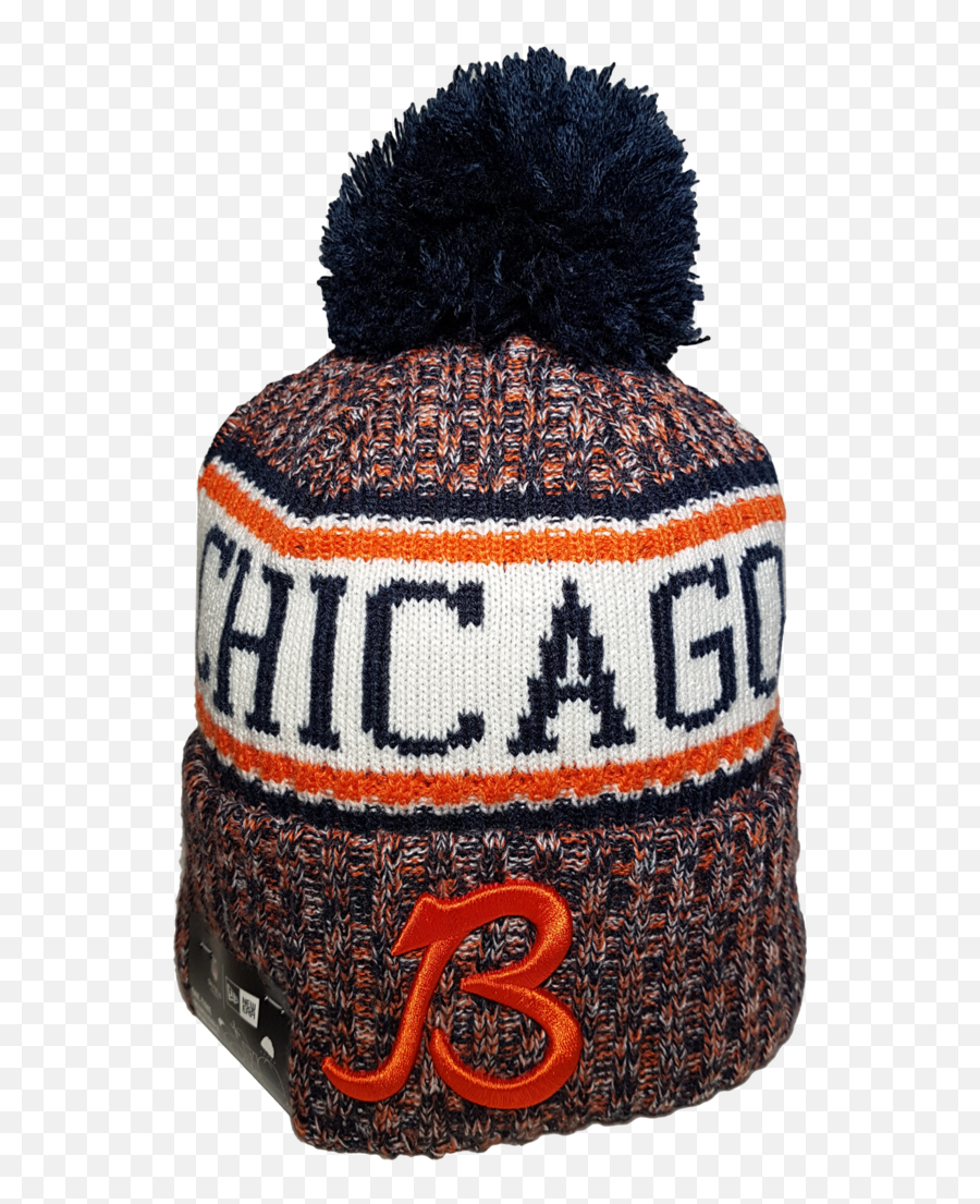 Chicago Bears Nfl 18 Sideline Pom Toque - 2018 Chicago Bears Historic Sideline Knit Cap Png,Chicago Bears Logo Png