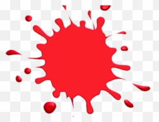 Red Paint Splatter Png Transparent - Color Splash