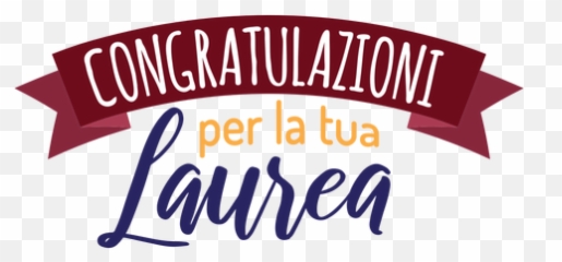 Congratulazioni Per La Tua Laurea Ribbon Sticker - Congratulazioni Per La Tua Laurea Png,Congrats Png
