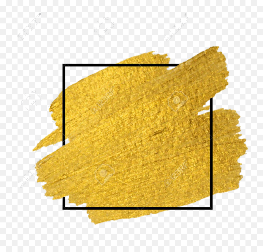 Download Paint Stroke Frame Gold - Gold Brush Stroke Gold Paint Smear Png,Watercolor Stroke Png
