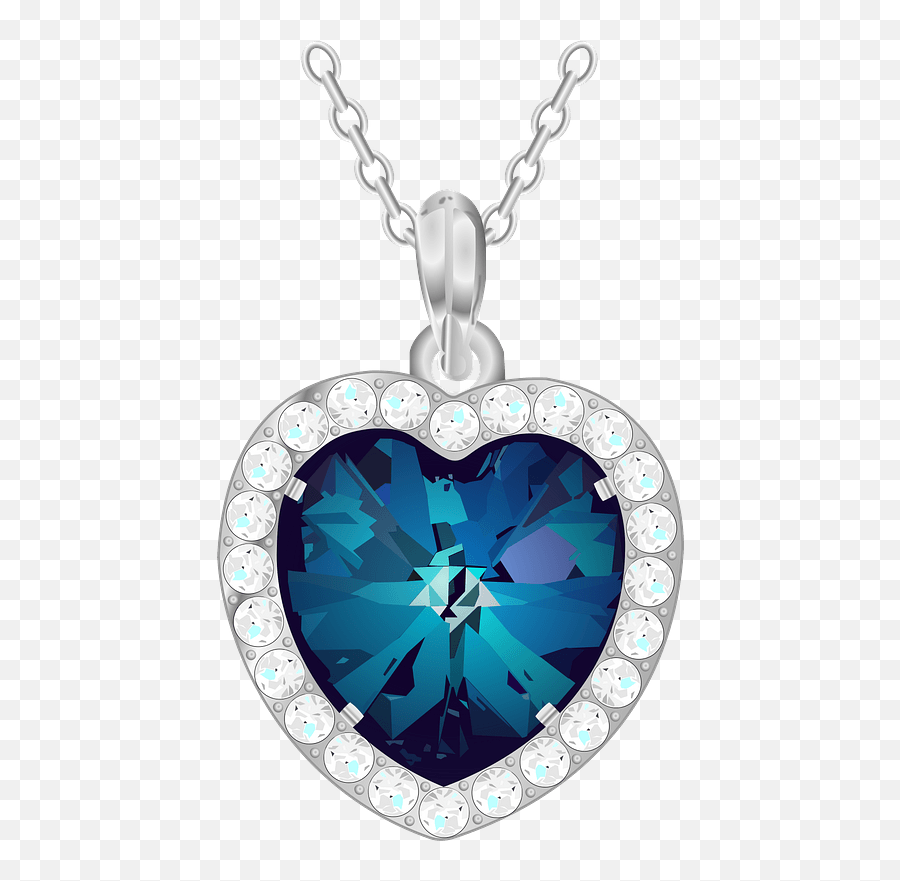 Heart Of The Ocean Necklace Pendant Clipart Free Download - Heart Of The Ocean Titanic Png,Pendant Png
