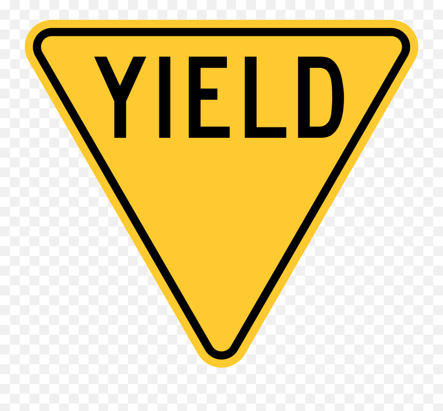 Download United States Sign - Clip Art Yield Sign Png,Yield Sign Png