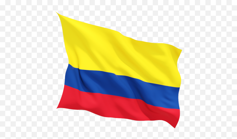 Fluttering Flag - Colombia Flag Waving Png,Colombian Flag Png