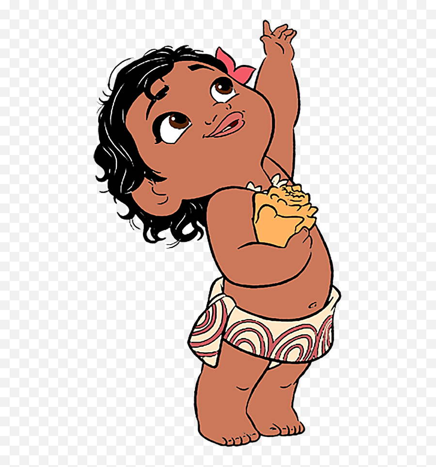 Download Jpg Clip Art Disney Galore Toddler - Coloring Pages Baby Moana Clip Art Png,Moana Transparent Background