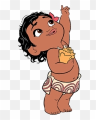 Download Jpg Clip Art Disney Galore Toddler - Coloring Pages Baby Moana Clip Art Png,Moana Transparent Background